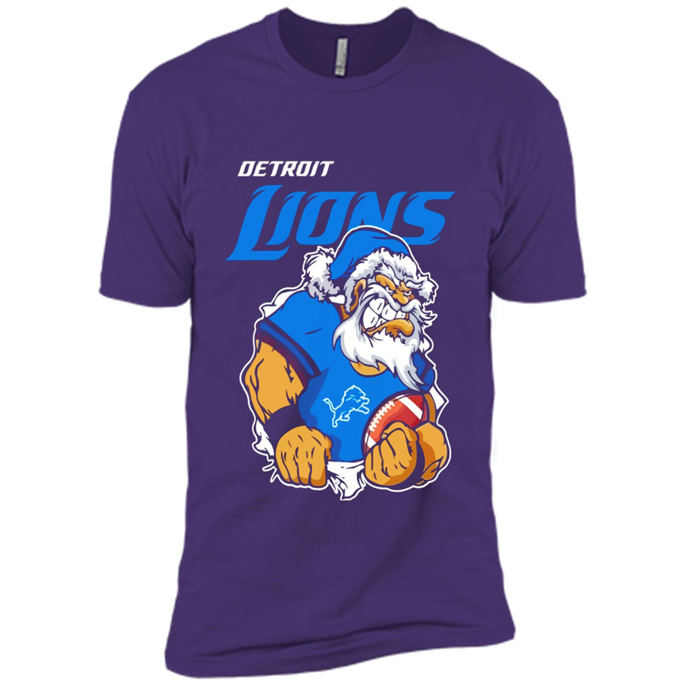 Grumpy Santa Claus Detroit Lions Football Team PINGPONG