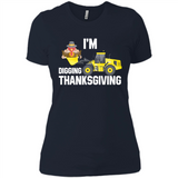 I'm Digging Thanksgiving Cute Turkey Tractor