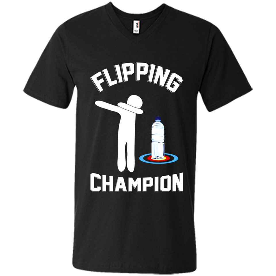 Water Bottle Flipping Tshirt Dabbing Flipping Champion - Men's V-Neck