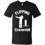Water Bottle Flipping Tshirt Dabbing Flipping Champion - Men's V-Neck
