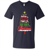 We Wish You A Merry Christmas Funny Pine Gift Sleeve - Men's V-Neck