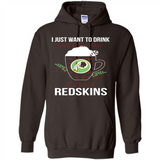 I Just Want To Drink Hot Chocolate & Watch Washington Redskins Ugly Christmas Sweater PINGPONG
