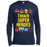 I Teach Super Heroes Funny Marvel - Canvas Long Sleeve T-Shirt