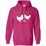 Christmas Chicken Shirt Santa Hens Lover Funny Farmer Gift - Hoodie