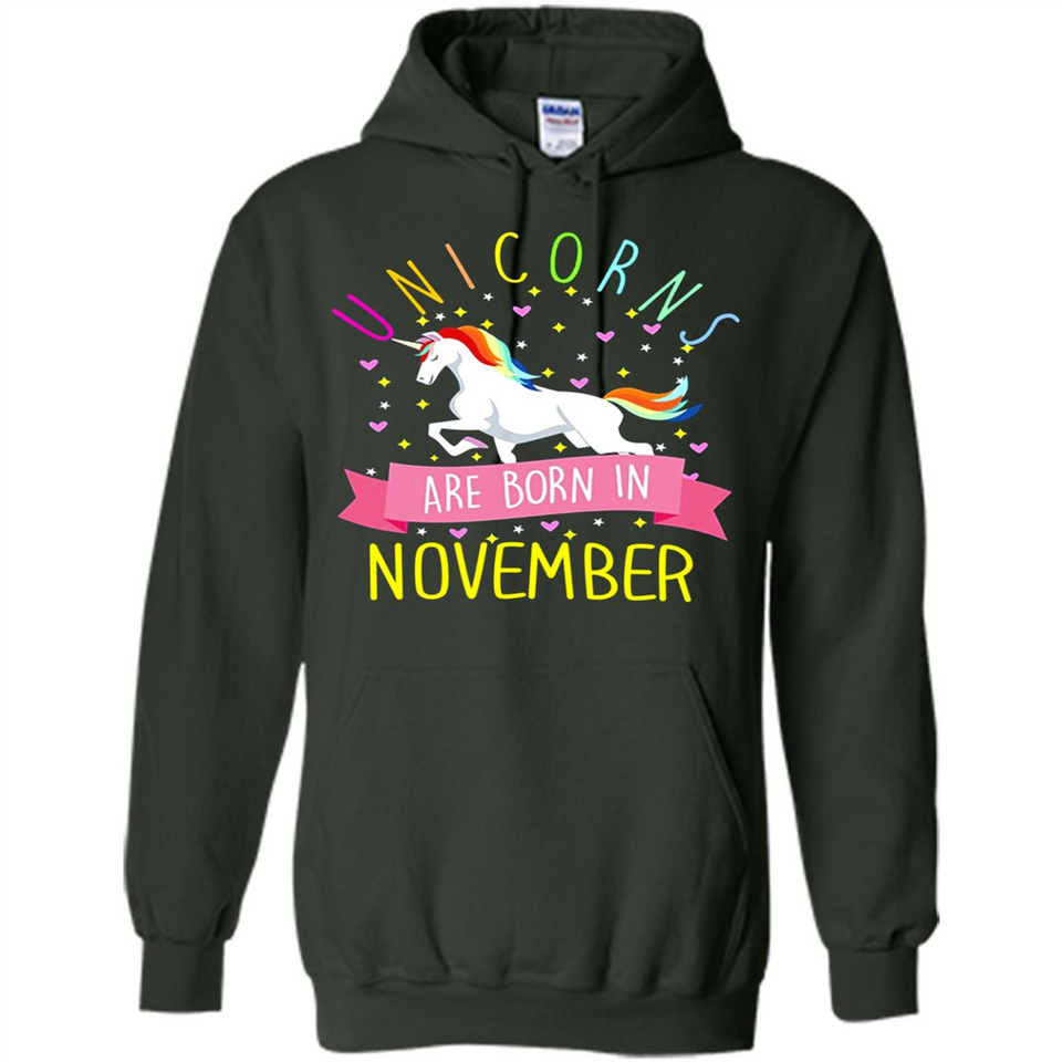 Unicorns Are Born In November T Shirt Hoodie Sweater