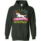 Unicorns Are Born In November T Shirt Hoodie Sweater