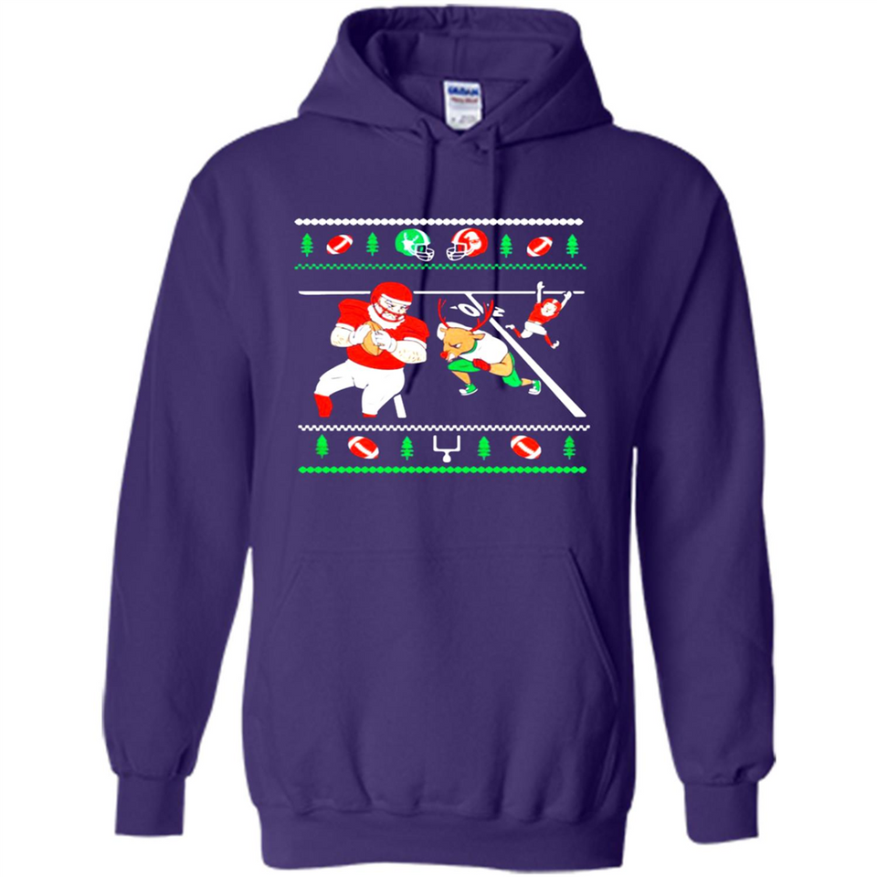 Santa vs Deer Football Ugly Christmas PINGPONG