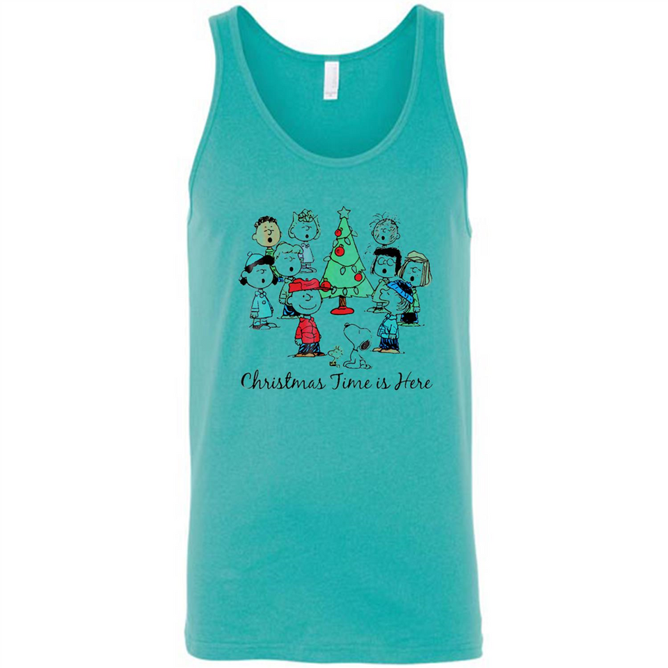 Snoopy Christmas Time Is Here Sporty T-Shirt - Canvas Unisex Tank