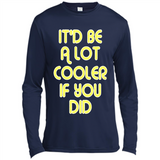 It'd Be A Lot Cooler If You Did Vintage Large Print - Canvas Long Sleeve T-Shirt