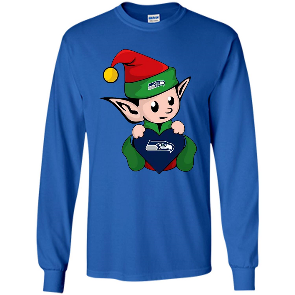 Seattle Seahawks ELF Elves Grinch Santa Claus