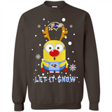 Minion Baltimore Ravens Ugly Christmas Sweater Let it Snow - Sweatshirt