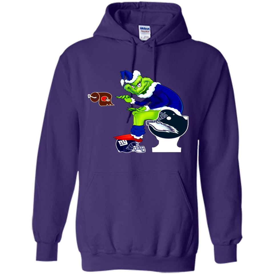 New York Giants Toilet Grinch Santa Claus Football Fan PINGPONG