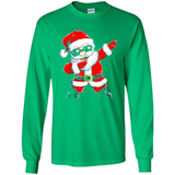 Christmas shirt Dabbing Santa Claus Xmas Gift - Long Sleeve T-Shirt