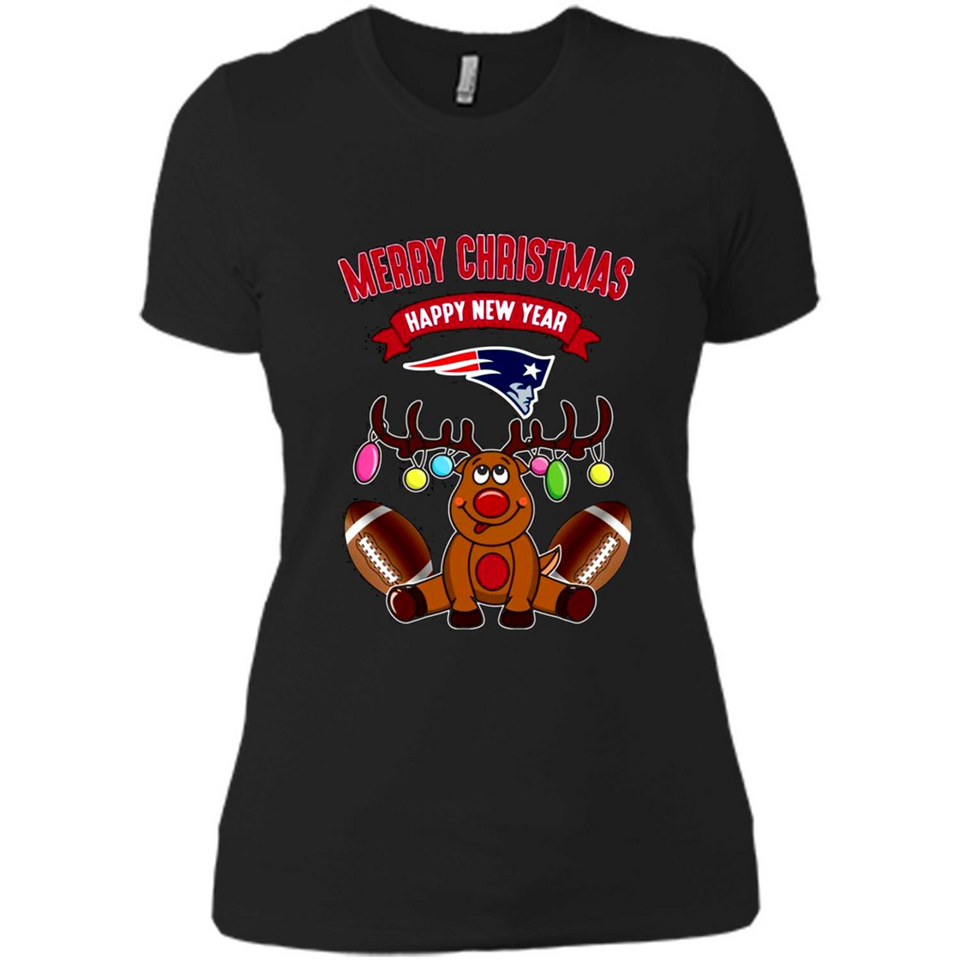 New England Patriots NFL Reindeer Funny Merry Christmas And Happy New Year