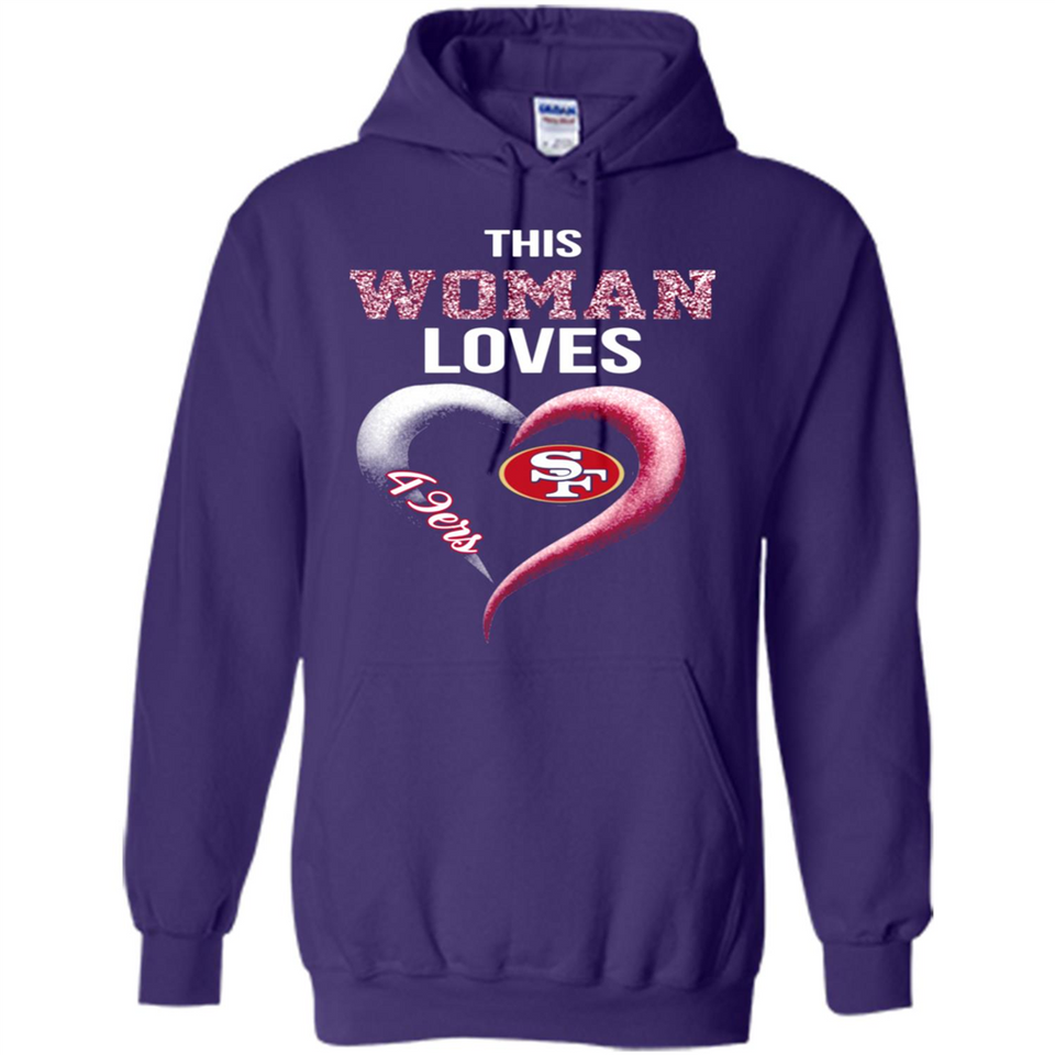 This Woman love 49ers NFL football team - Hoodie