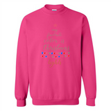 My Favorite Color is Christmas Lights Xmas Sporty T-Shirt - Sweatshirt