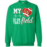 Tampa Bay Buccaneers Football My Heart is on that Field - Sweatshirt