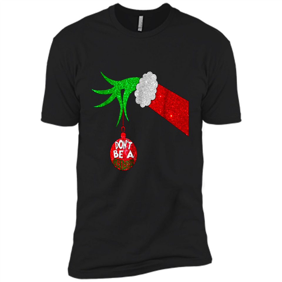 GRINCH HAND HOLDING CHRISTMAS ORNAMENT - DON'T BE A GRINCH PINGPONG