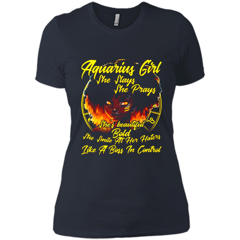 Aquarius Girl She Slays She Prays Zodiac Sign PINGPONG
