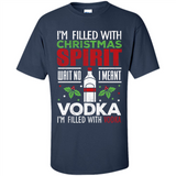 Christmas Gift Shirt Christmas Spirit Vodka Santa - Shirt