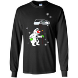 Seattle Seahawks Snowman