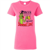Slammed I Am I Would Drink Beer With A Goat On A Boat Shirt - Ladies Short-Sleeve