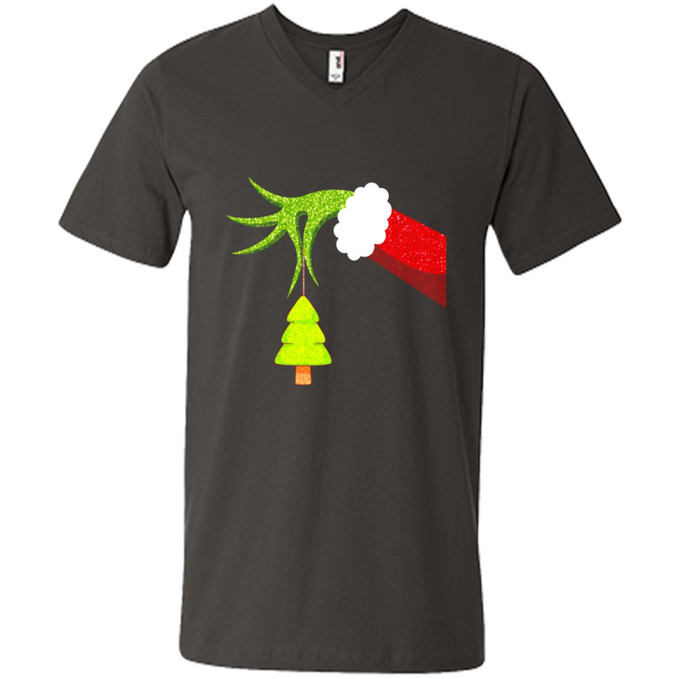 Funny Grinch Hand Holding Christmas Tree Ornament Christmas PING PONG
