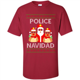FUNNY POLICE NAVIDAD T-SHIRT Santa Christmas Party - Shirt