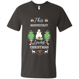 This Accountant Loves Christmas Tree Shirt with Snowman