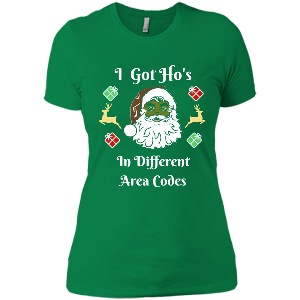 I Got Ho's Santa Christmas - Ladies' Boyfriend T-Shirt