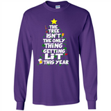 Funny Christmas Tree Drinking Sweatshirt Adult Boozy Festive - Long Sleeve T-Shirt