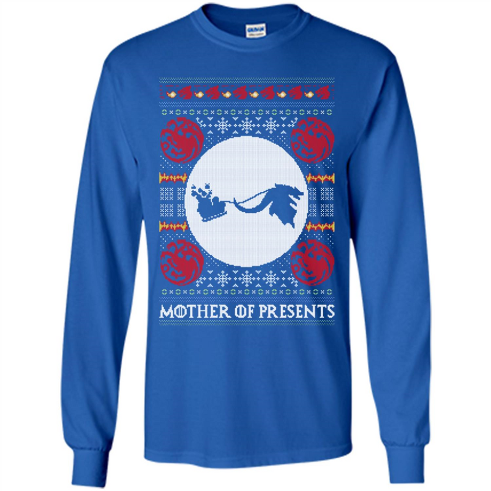 Mother Of Presents – Game of Thrones ugly christmas sweater - Long Sleeve T-Shirt