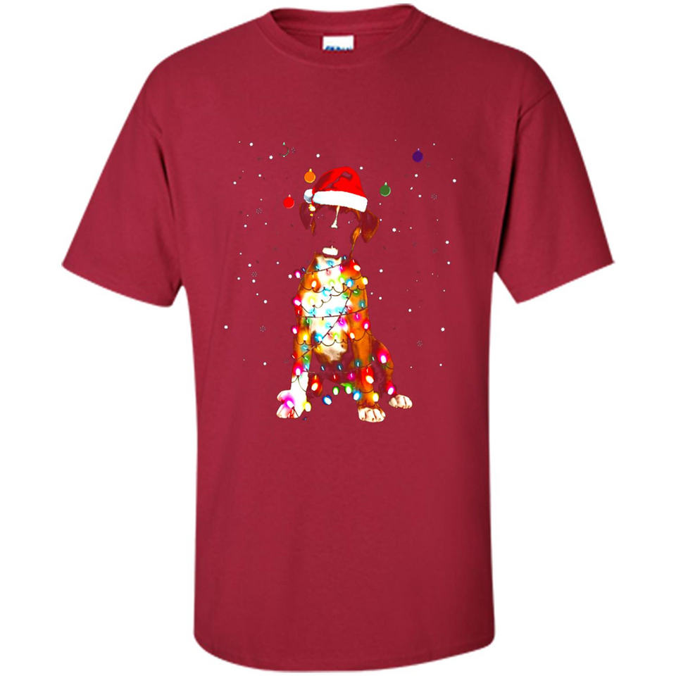 Christmas Lights Boxer Dog Funny Xmas Sweatshirt - Shirt