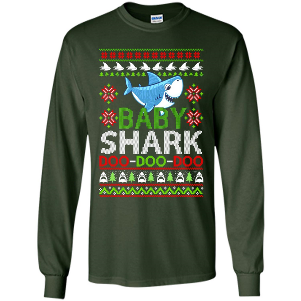 Baby shark Doo Doo Doo Christmas - Long Sleeve T-Shirt