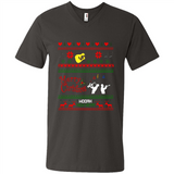 Music Ugly Christmas SweatShirt - Men's V-Neck
