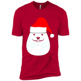 Funny Hamster Christmas t-shirt Santa Hat - Premium Short Sleeve T-Shirt