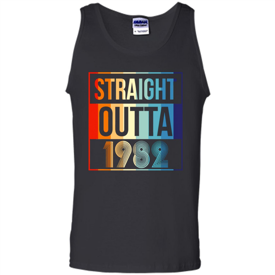 Retro Straight Outta 1982 36 Years Old - Tank Top