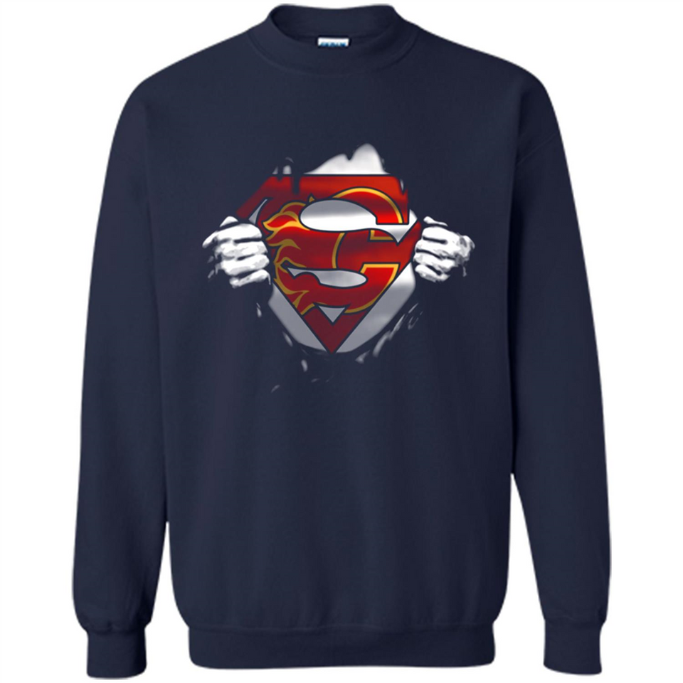 Calgary Flames And Superman Fans - Sweatshirt