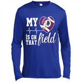 Washington Redskins Football My Heart is on that Field - Canvas Long Sleeve T-Shirt