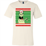 Grinch Nurse Ugly Christmas Sporty T-Shirt PINGPONG - Canvas Unisex T-Shirt