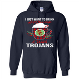 I Just Want To Drink Hot Chocolate & Watch USC Trojans Ugly Christmas Sweater PINGPONG