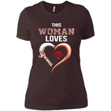 This Woman love Browns NFL football team - Ladies' Boyfriend T-Shirt