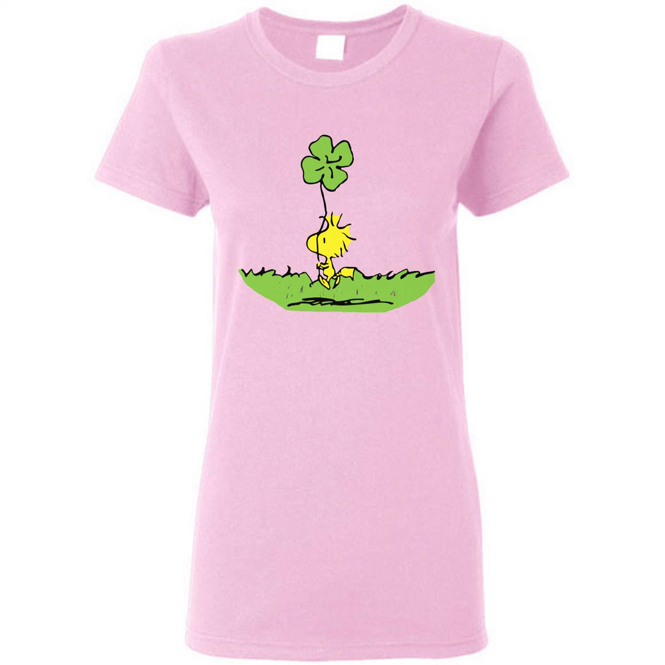 Snoopy Woodstock Shamrock - Ladies Short-Sleeve