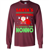 Santa's Promoting Me To Nonno - Long Sleeve T-Shirt