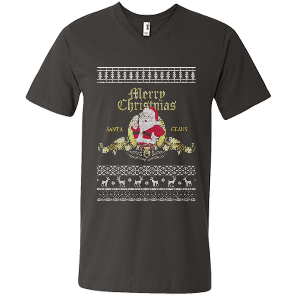 Christmas Santa Goldwyn Mayer Logo - Men's V-Neck