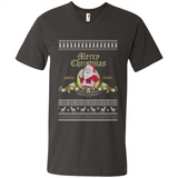 Christmas Santa Goldwyn Mayer Logo - Men's V-Neck
