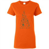 Merry Catmas Funny Cat Christmas Tree Sweatshirt - Ladies Short-Sleeve