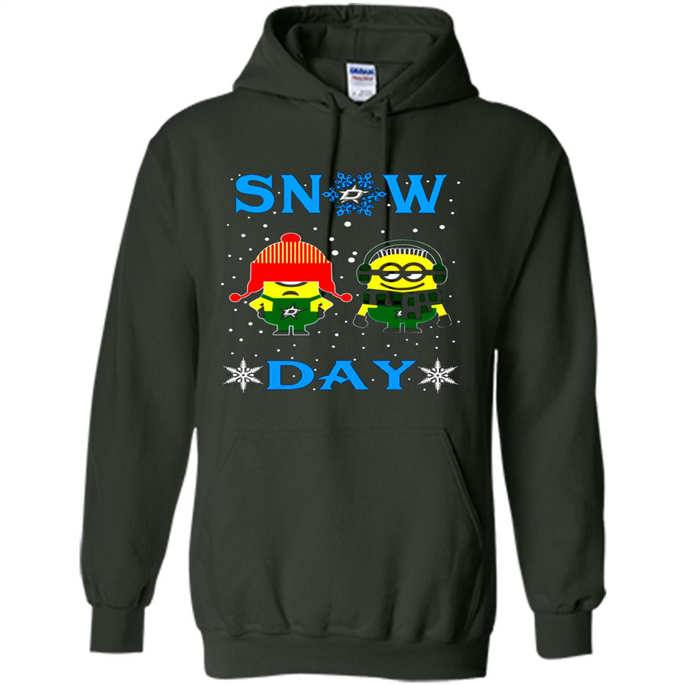Snow Day Shirt For Dallas Stars Vs Minion Fans pingpong