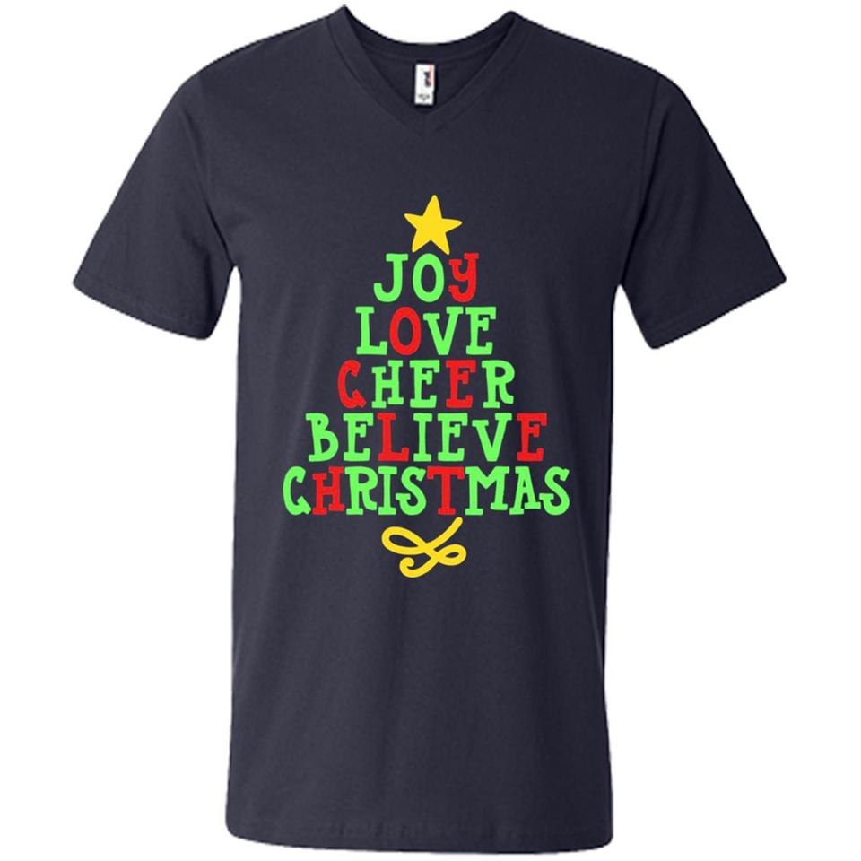 Joy Love Cheer Believe Christmas Tree