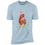 Christmas Lights Sloth Long Sleeve Santa Sloth - Premium Short Sleeve T-Shirt